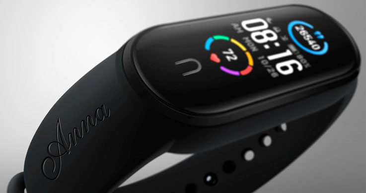 nome personalizzato su orologio smart
